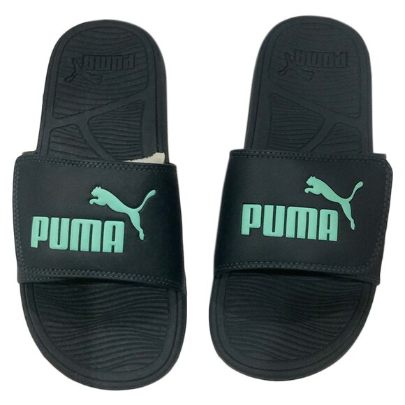 NWT PUMA MSRP $51.99 COOL CAT 2.0 V SPORT MEN'S NAVY BLUE SLIP ON SLIDES SANDALS - Picture 2 of 4